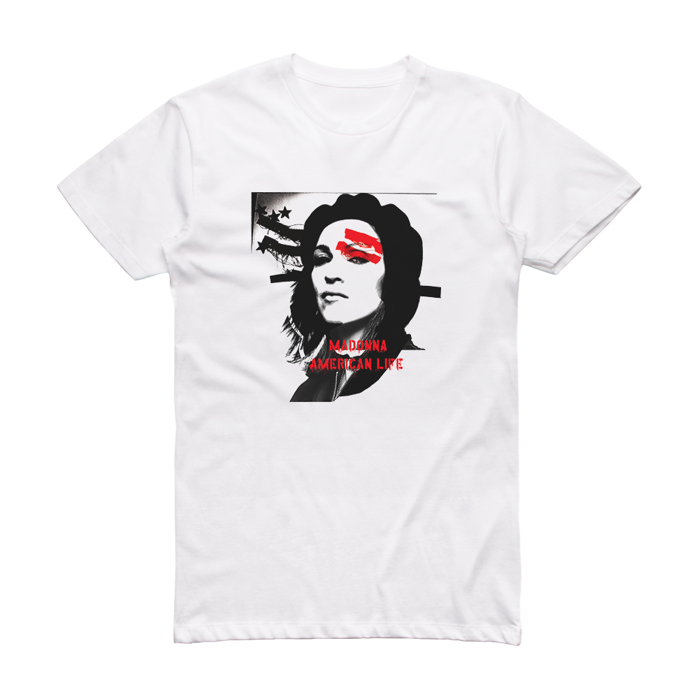 Madonna American Life Album Cover T-Shirt White