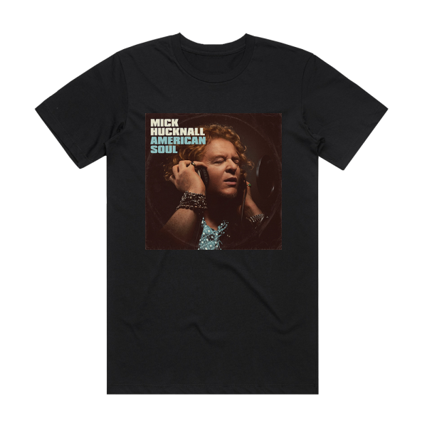 Mick Hucknall American Soul 1 Album Cover T-Shirt Black