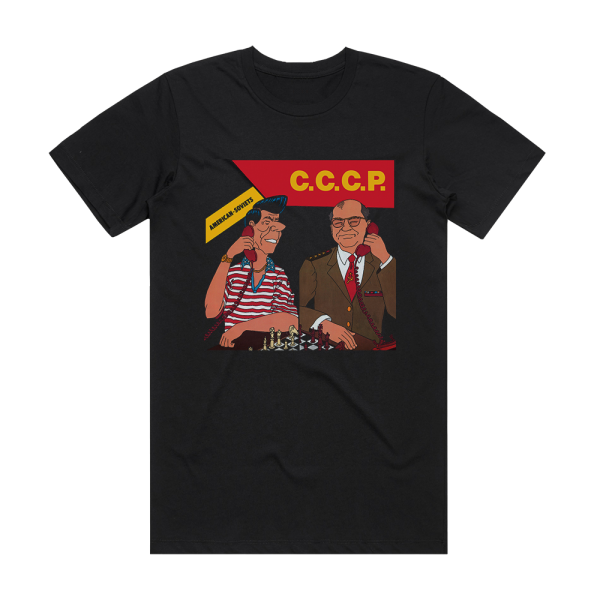 CCCP American Soviets Album Cover T-Shirt Black