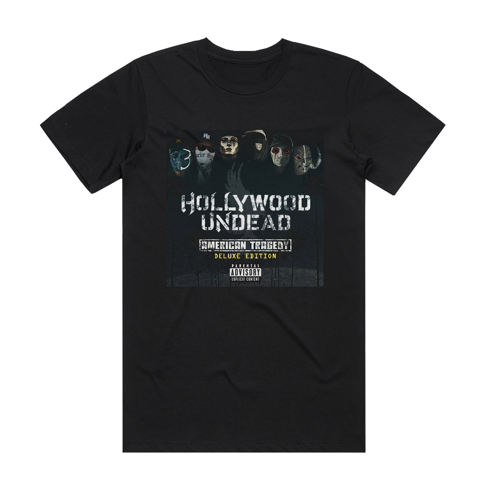 Hollywood Undead American Tragedy Deluxe Edition Album Cover T-Shirt ...