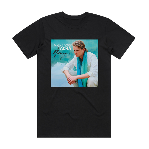 Alexander Acha Amiga Album Cover T-Shirt Black