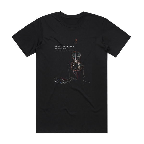 Apocalyptica Amplified A Decade Of Reinventing The Cello Album Cover T-Shirt Black