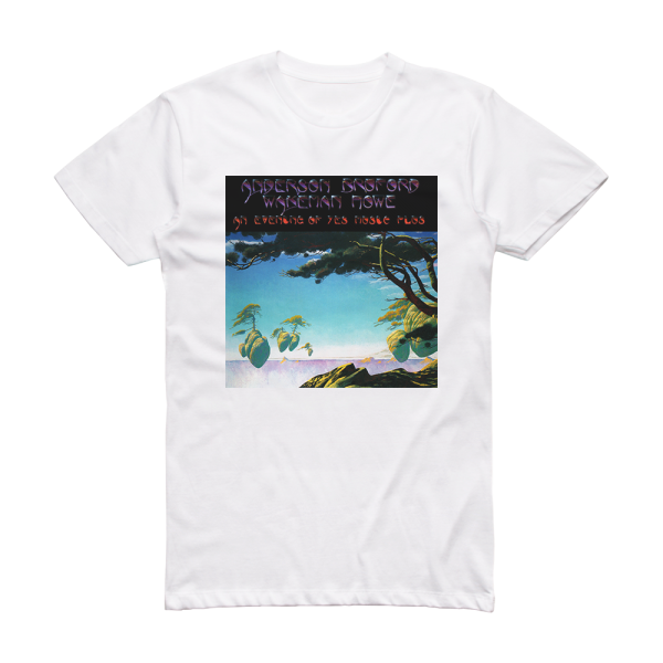 Anderson Bruford Wakeman Howe An Evening Of Yes Music Plus Album Cover T-Shirt White