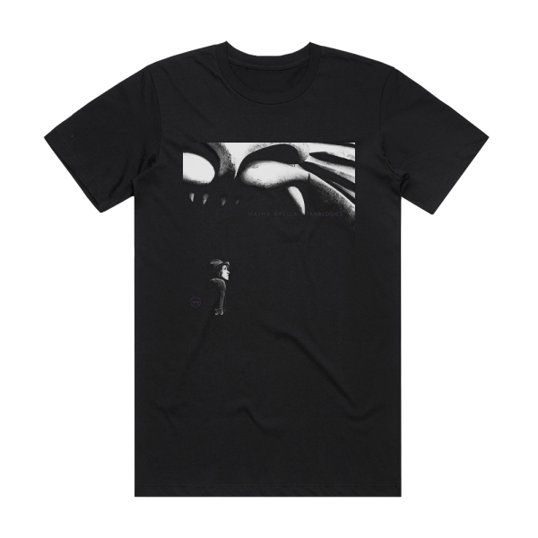 Masha Qrella Analogies Album Cover T-Shirt Black