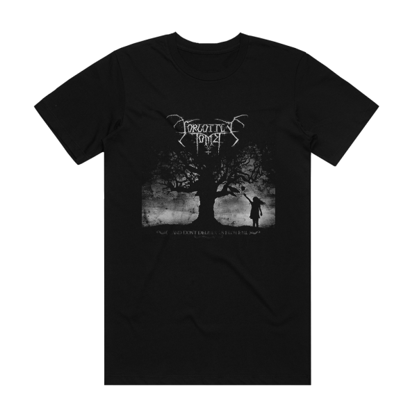 Forgotten Tomb And Dont Deliver Us From Evil Album Cover T-Shirt Black