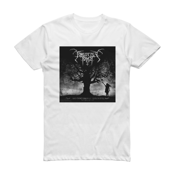 Forgotten Tomb And Dont Deliver Us From Evil Album Cover T-Shirt White