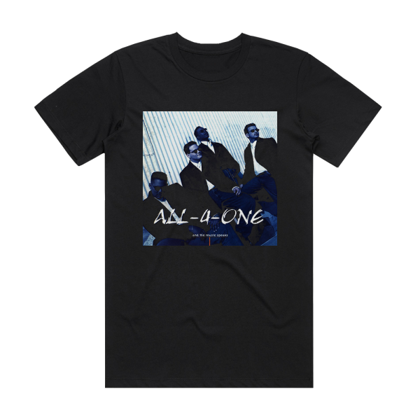 All-4-One And The Music Speaks Album Cover T-Shirt Black