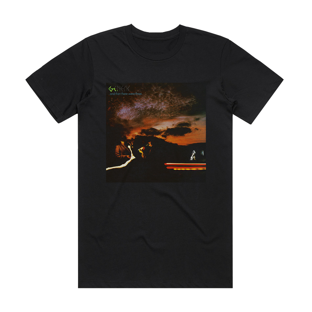 Genesis And Then There Were Three Album Cover T-Shirt Black – ALBUM ...