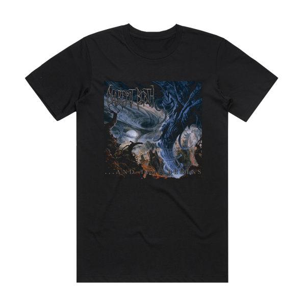 Decrepit Birth And Time Begins Album Cover T-Shirt Black