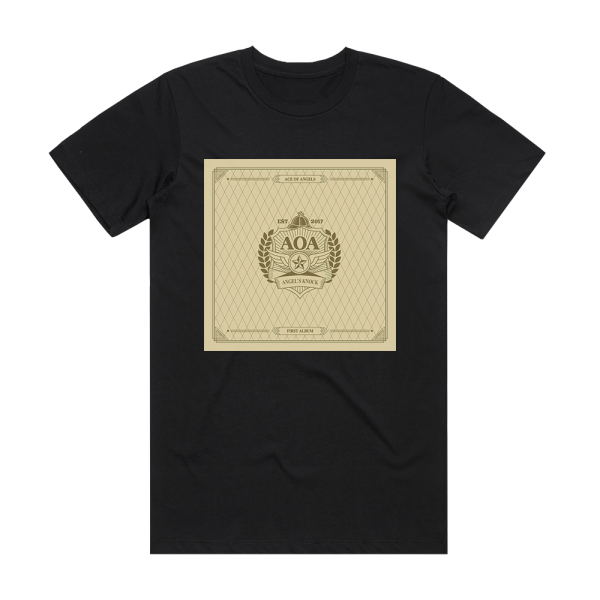 AOA Angels Knock 1 Album Cover T-Shirt Black