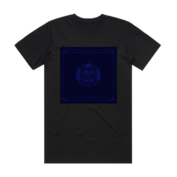 AOA Angels Knock 2 Album Cover T-Shirt Black