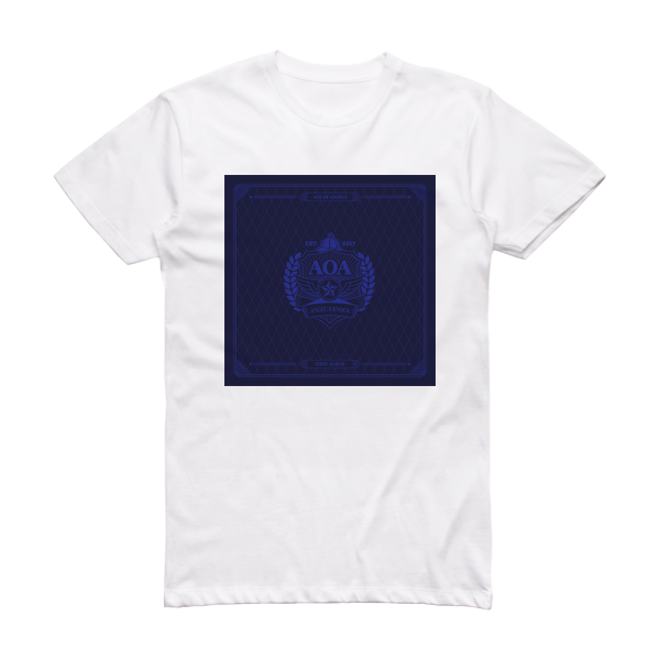 AOA Angels Knock 2 Album Cover T-Shirt White