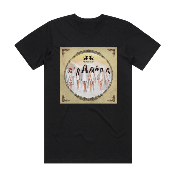 AOA Angels Story Album Cover T-Shirt Black