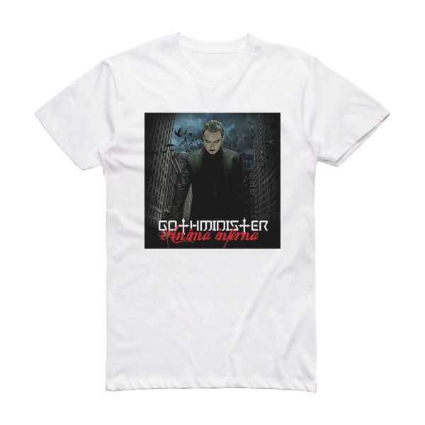 Gothminister Anima Inferna Album Cover T-Shirt White