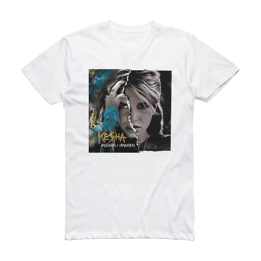Kesha Animal Cannibal Album Cover T-Shirt White – ALBUM COVER T-SHIRTS