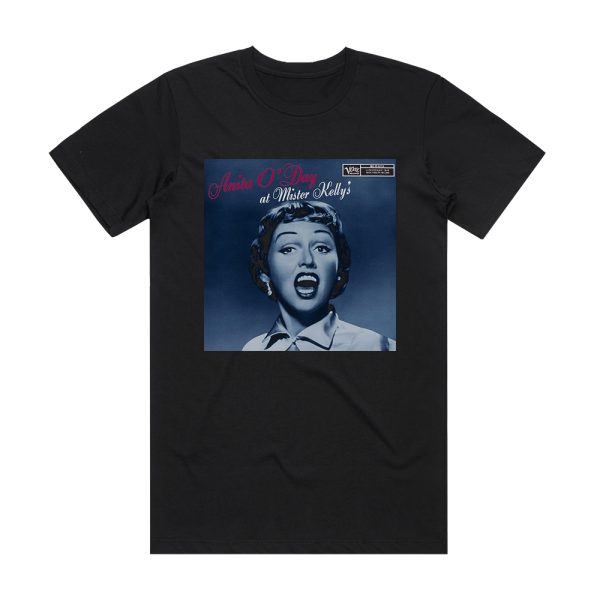Anita ODay Anita Oday At Mister Kellys 2 Album Cover T-Shirt Black
