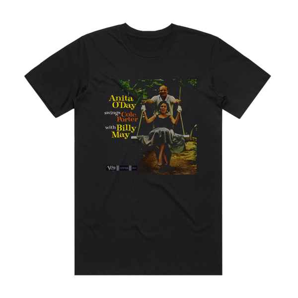 Anita ODay Anita Oday Swings Cole Porter With Billy May Album Cover T-Shirt Black