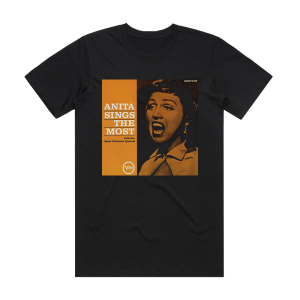 Anita ODay Anita Sings The Most With The Oscar Peterson Quartet Album Cover T-Shirt Black
