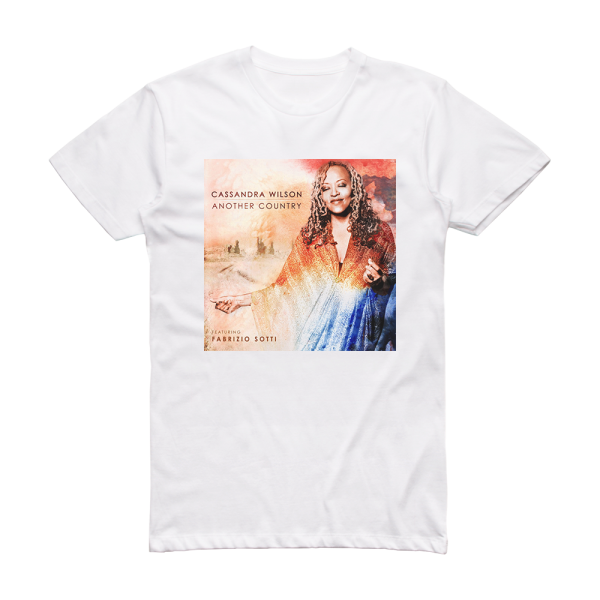 Cassandra Wilson Another Country Album Cover T-Shirt White