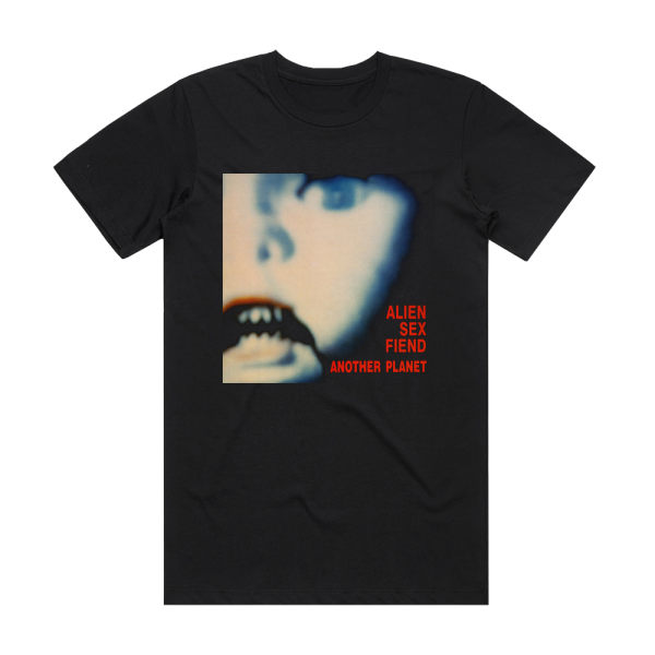 Alien Sex Fiend Another Planet Album Cover T-Shirt Black