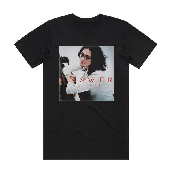 Angela Aki Answer Album Cover T-Shirt Black