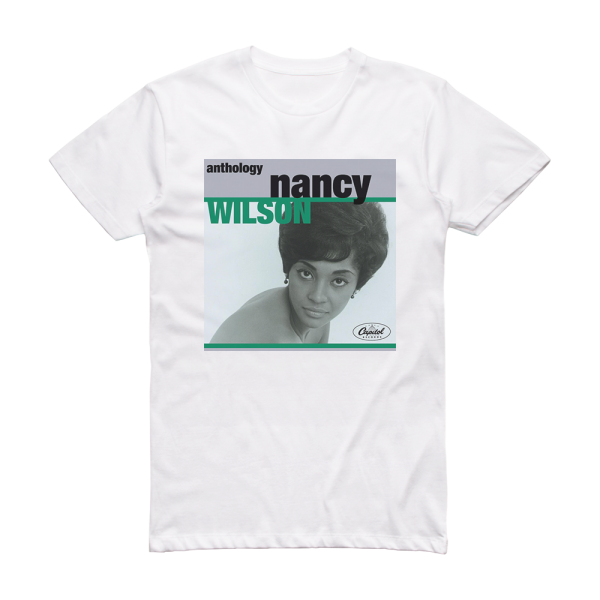 Nancy Wilson Anthology Album Cover T-Shirt White