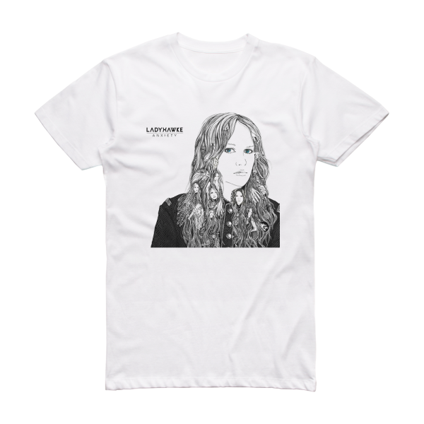 Ladyhawke Anxiety Album Cover T-Shirt White