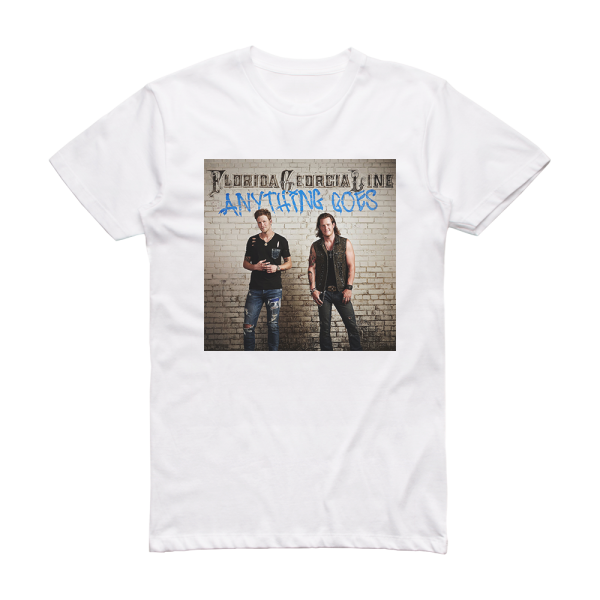 Florida Georgia Line Anything Goes Album Cover T-Shirt White