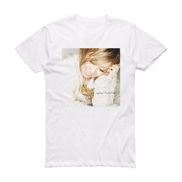 Kumi Koda Anytime 2 Album Cover T-Shirt White