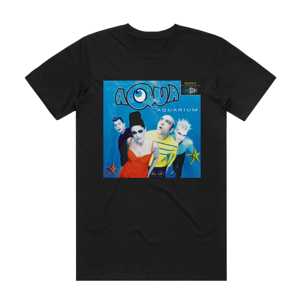 Aqua Aquarium Album Cover T-Shirt Black