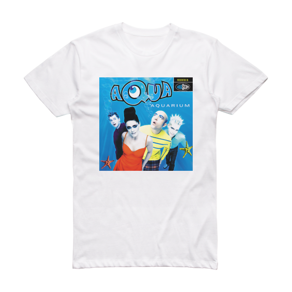 Aqua Aquarium Album Cover T-Shirt White