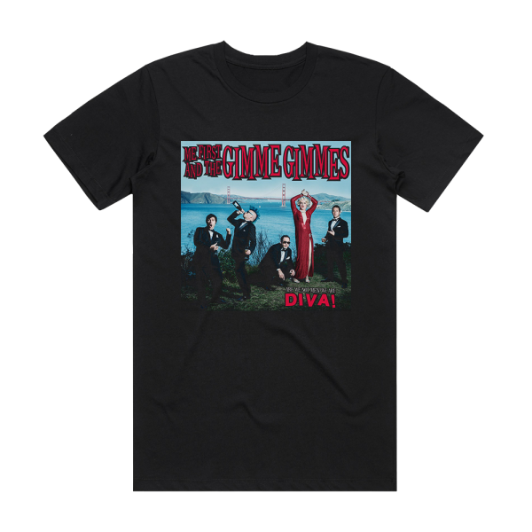 Me First and the Gimme Gimmes Are We Not Men We Are Diva Album Cover T-Shirt Black