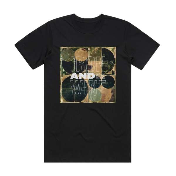 Iron and Wine Around The Well Album Cover T-Shirt Black