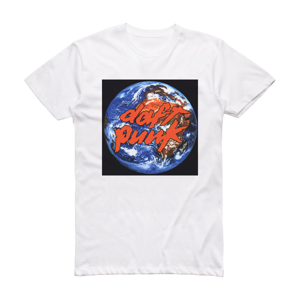 Daft Punk Around The World Album Cover T-Shirt White