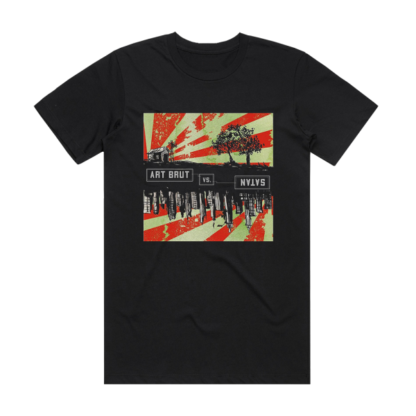 Art Brut Art Brut Vs Satan Album Cover T-Shirt Black