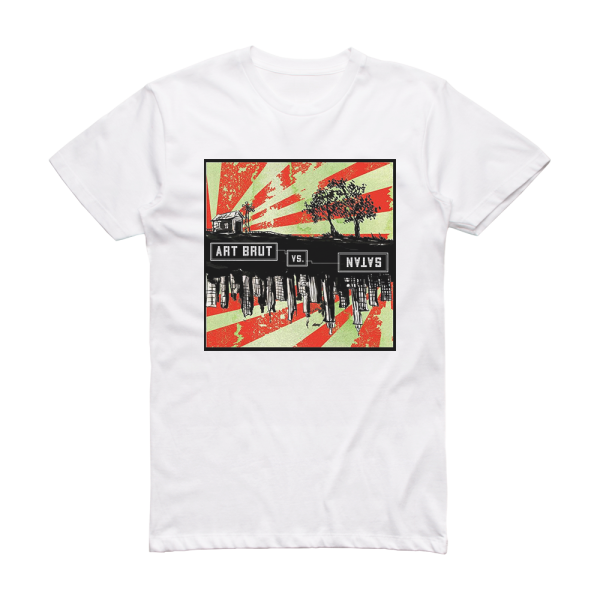 Art Brut Art Brut Vs Satan Album Cover T-Shirt White