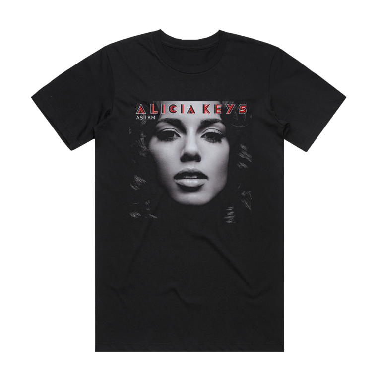 Alicia Keys As I Am Album Cover T-Shirt Black – ALBUM COVER T-SHIRTS