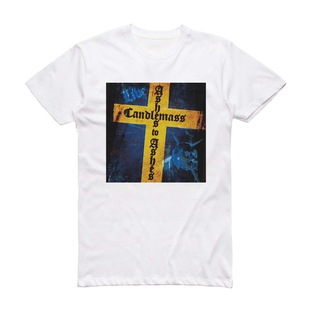 Candlemass Ashes To Ashes Album Cover T-Shirt White – ALBUM COVER T-SHIRTS
