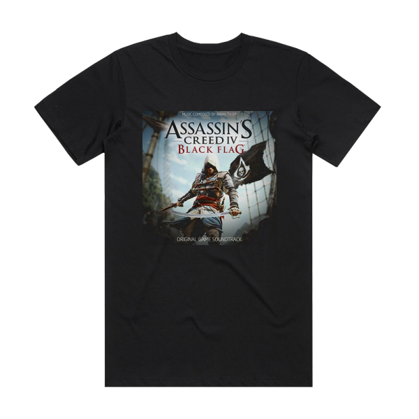 Brian Tyler Assassins Creed Iv Black Flag Original Game Soundtrack 1 Album Cover T-Shirt Black