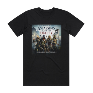 Chris Tilton Assassins Creed Unity Original Soundtrack Album Cover T-Shirt Black