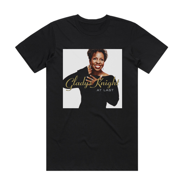 Gladys Knight At Last Album Cover T-Shirt Black