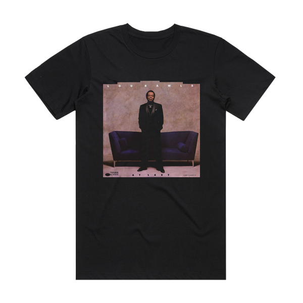 Lou Rawls At Last Album Cover T-Shirt Black