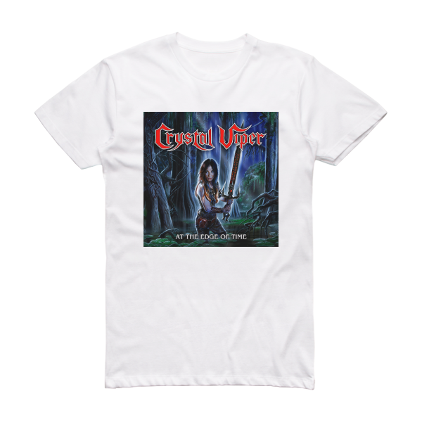 Crystal Viper At The Edge Of Time Album Cover T-Shirt White