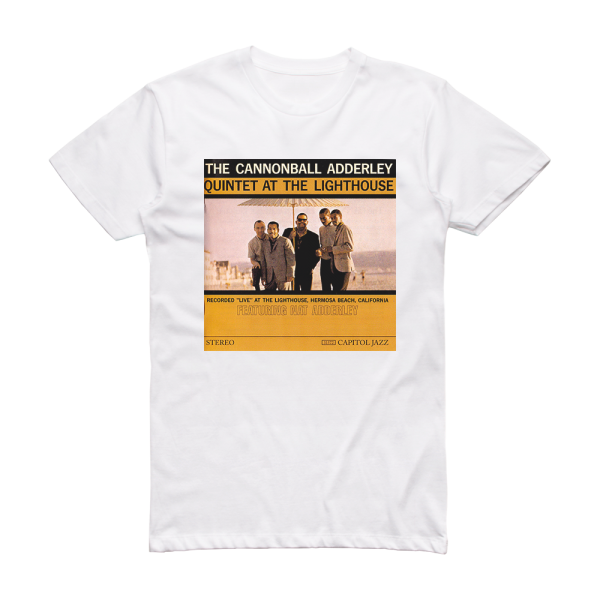 Cannonball Adderley At The Lighthouse Album Cover T-Shirt White