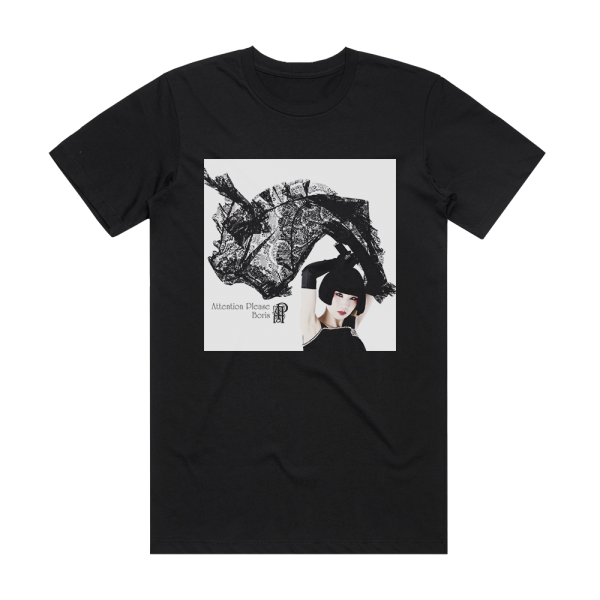 Boris Attention Please Album Cover T-Shirt Black