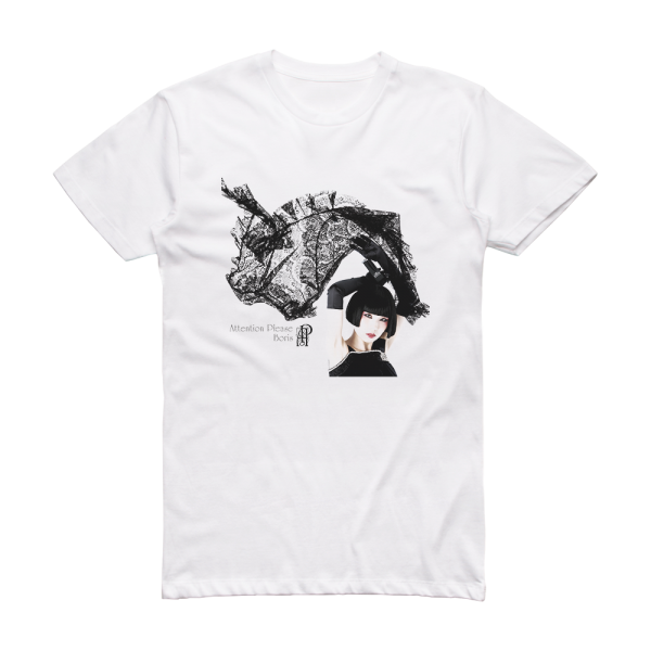 Boris Attention Please Album Cover T-Shirt White