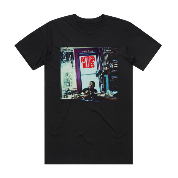 Archie Shepp Attica Blues Album Cover T-Shirt Black