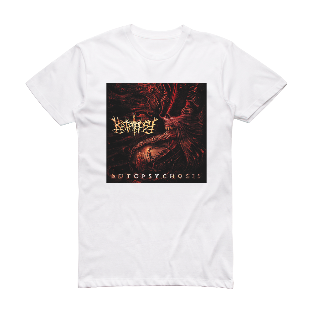 Katalepsy Autopsychosis Album Cover T-Shirt White – ALBUM COVER T-SHIRTS