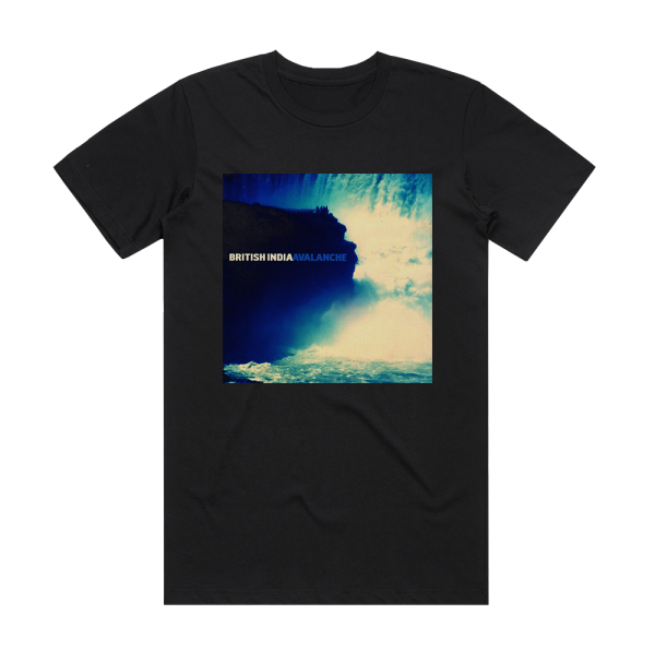 British India Avalanche Album Cover T-Shirt Black