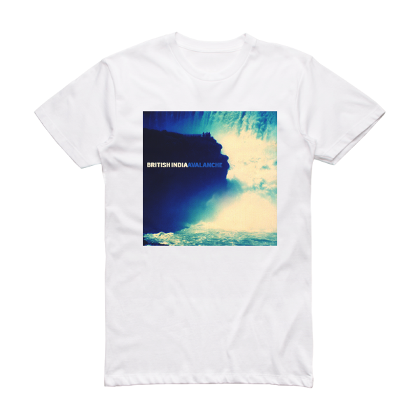 British India Avalanche Album Cover T-Shirt White